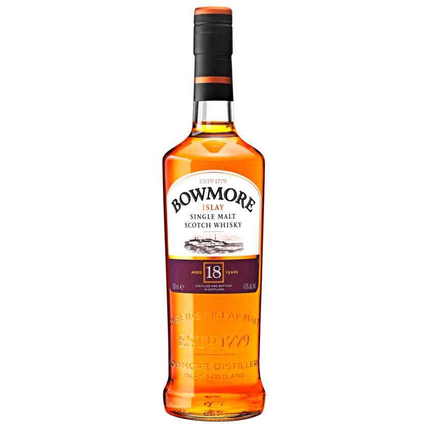 Bowmore Single Malt Scotch Whisky 18 Jahre 0,7l